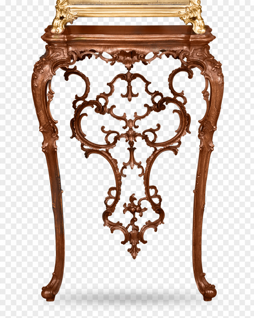 Antique Furniture Rococo Table Style Interior Design Services PNG