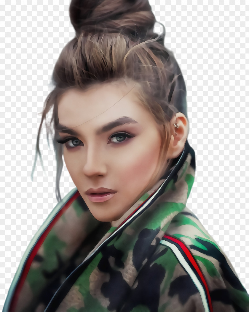 Model Brown Hair Hairstyle Eyebrow Beauty Black PNG