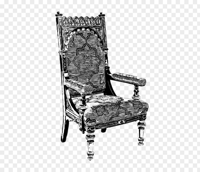 Vintage Chair Furniture Image Seat Table PNG