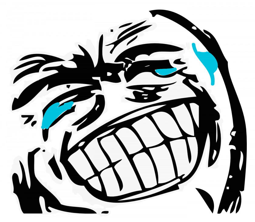 Rage Comic Internet Meme Trollface Laughter PNG comic meme Laughter, faces, black illustration clipart PNG