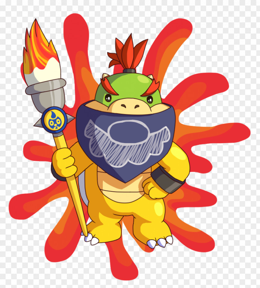 Bowser Jr. Art Baby PNG