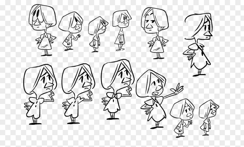 Child Character Sketch PNG