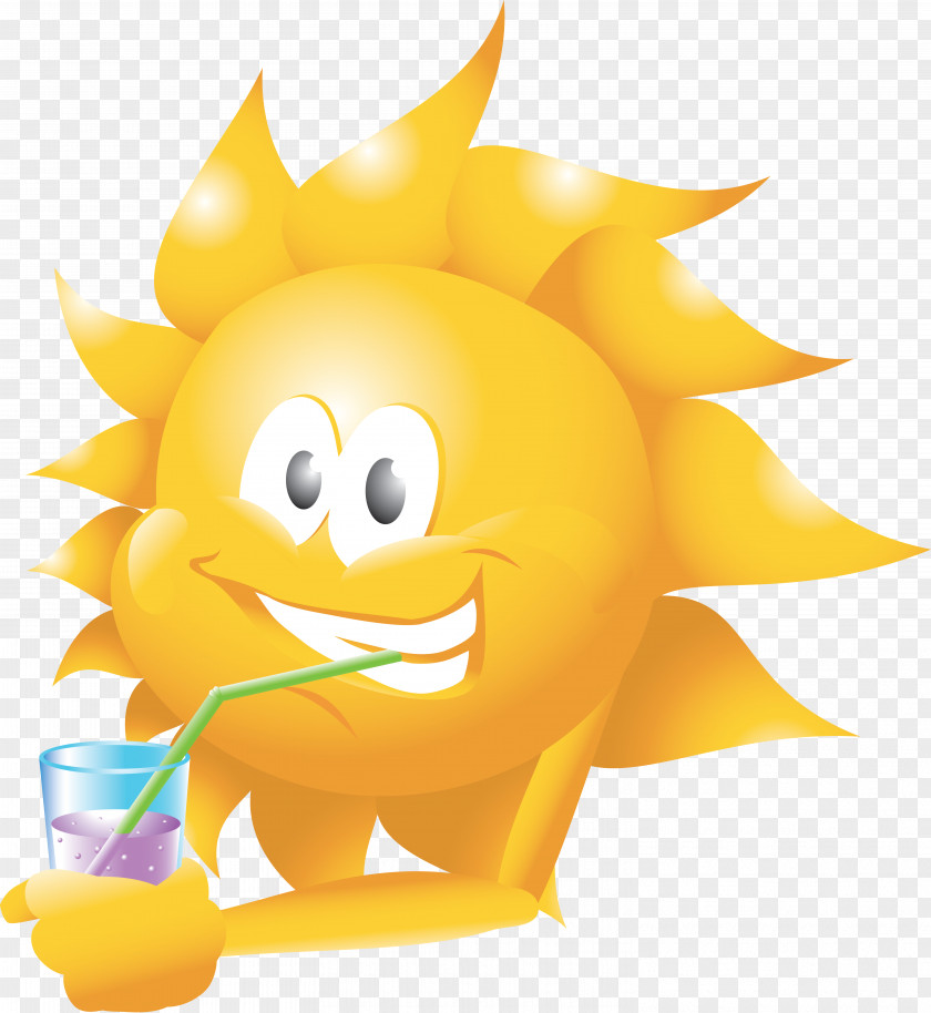 Sun Vector Juice Fizzy Drinks Drinking Sunshine Flea Market PNG