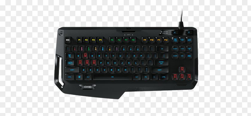 Gaming Keyboard Computer Mouse Logitech G410 Atlas Spectrum Keypad PNG
