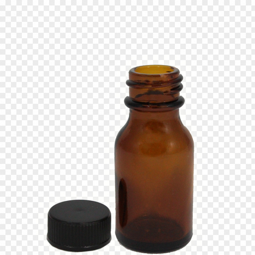 Glass Bottle Caramel Color Brown PNG