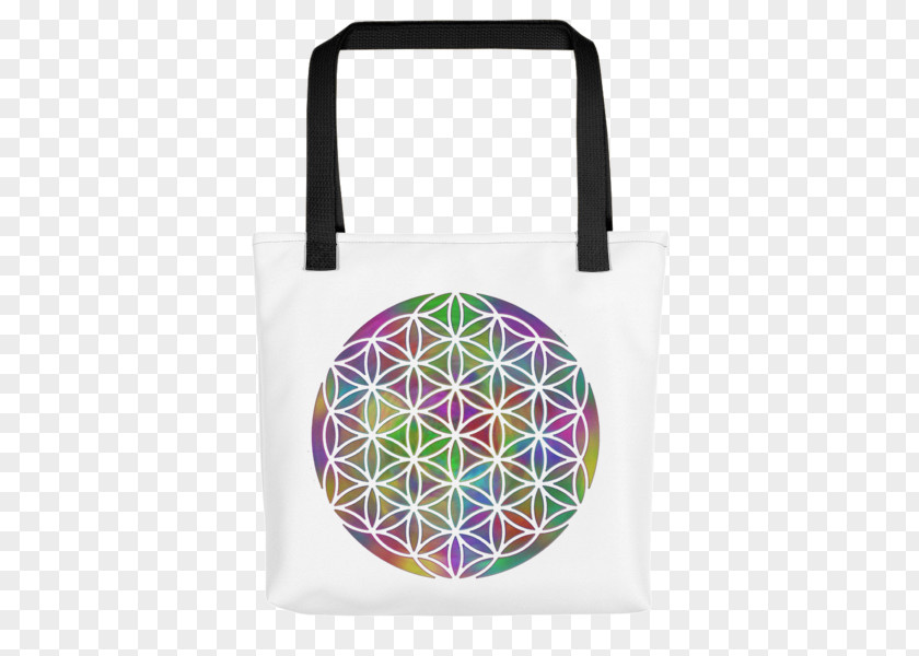 Life Bag Sacred Geometry Overlapping Circles Grid Stencil Dietary Supplement PNG