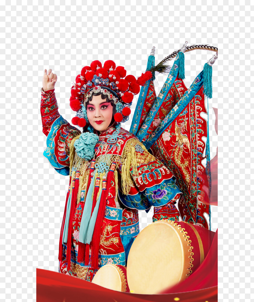 Opera Characters Beijing Peking Chinese Costume PNG