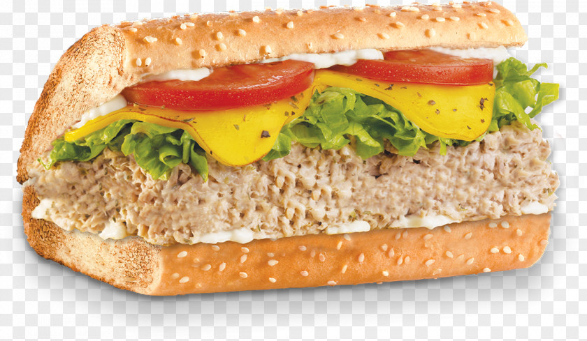 Tuna Breakfast Sandwich Fast Food Veggie Burger Hamburger Buffalo PNG