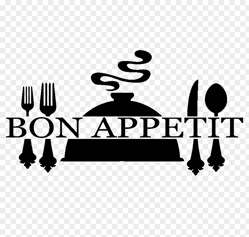 Bon Apetit Text Appetite Sticker Quotation Wall Decal PNG