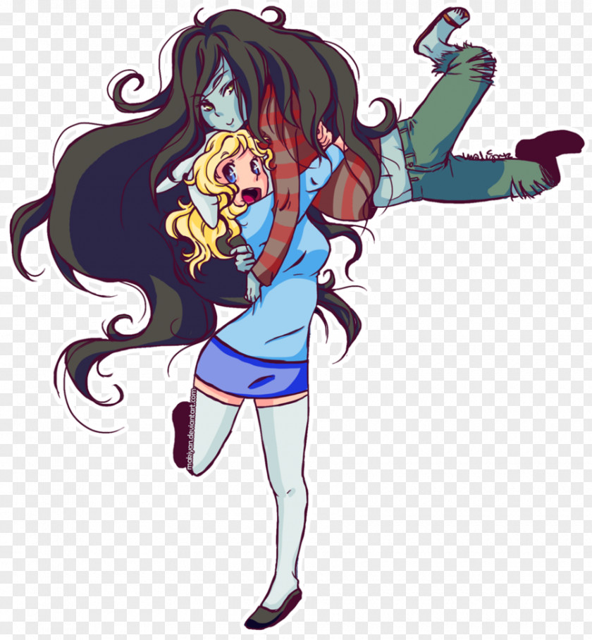 Finn The Human Marceline Vampire Queen Jake Dog Fionna And Cake Fan Art PNG