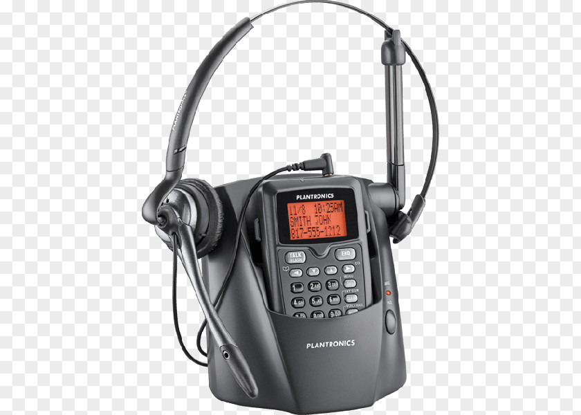 Plantronics Wireless Headset With Cordless Phone CT14 Telephone PNG