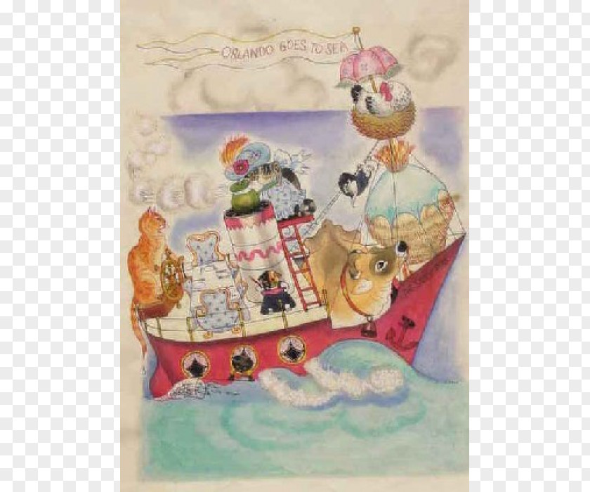 Thomas Randle Orlando (The Marmalade Cat): A Seaside Holiday Orlando's Home Life SS Oronsay Orient Steam Navigation Company PNG