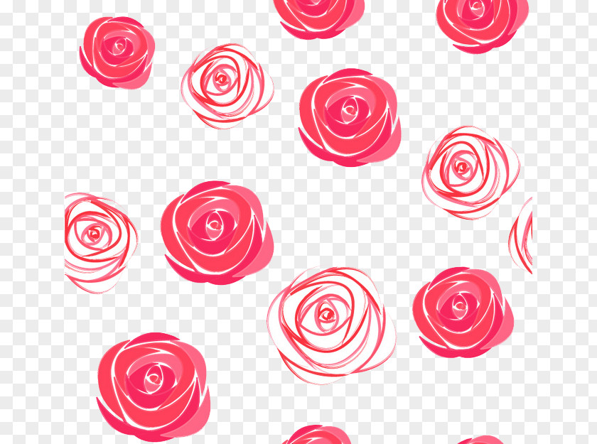 Watercolor Roses Seamless Background Vector Material Rose Pattern PNG