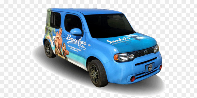 Advertising Car Wrap Nissan Cube Compact Van Graphix Unlimited PNG