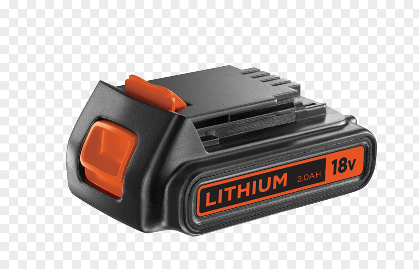 Black And Decker Tools Battery Charger Lithium-ion Electric Lithium Volt PNG