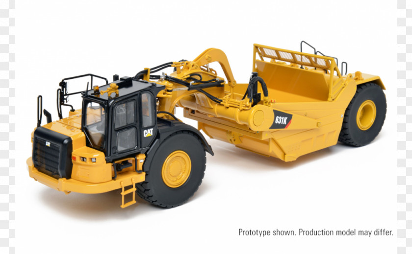 Bulldozer Caterpillar Inc. Wheel Tractor-scraper Heavy Machinery Loader 1:48 Scale PNG