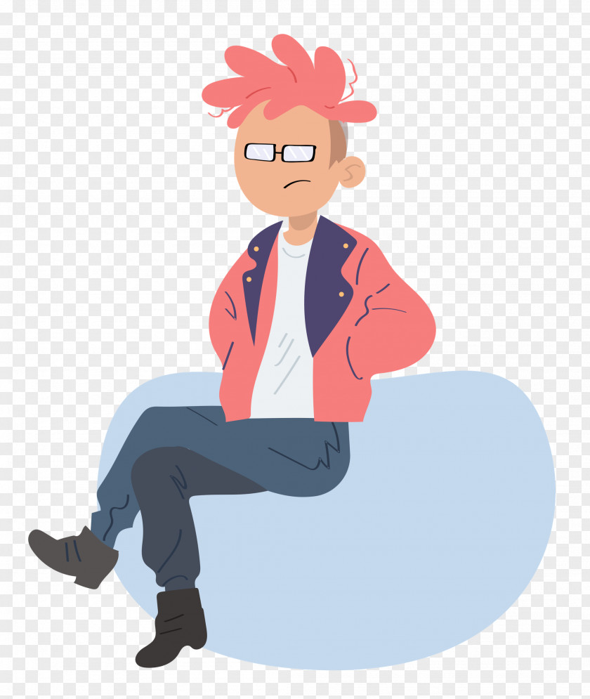 Cartoon Character Sitting Joint Arm Cortex-m PNG
