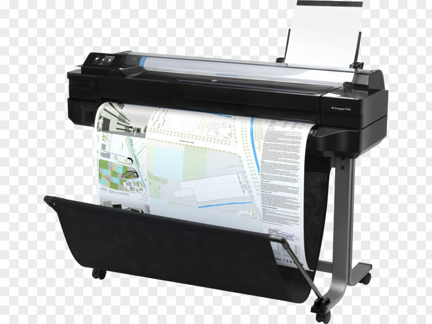Hewlett-packard Hewlett-Packard HP DesignJet T520 Wide-format Printer Inkjet Printing PNG