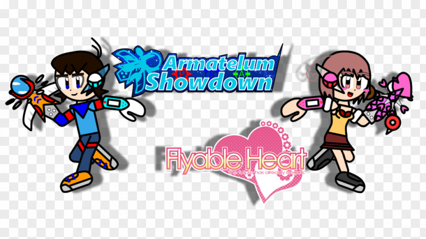 Yui's Heart Logo Character Font PNG