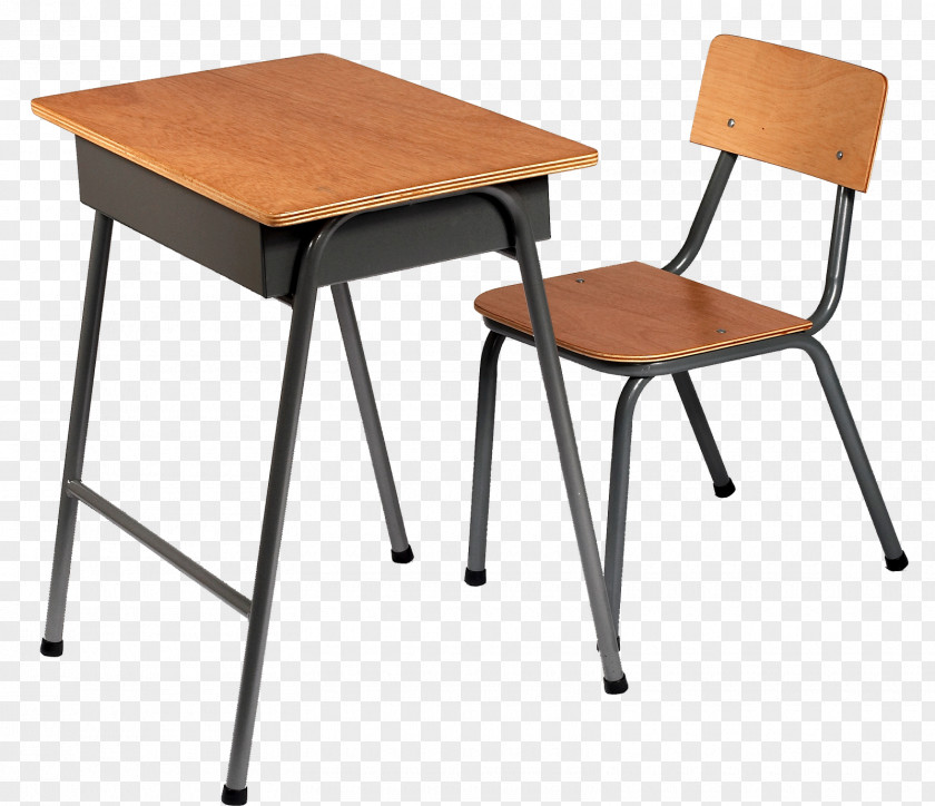 Cartoon Desk Table Carteira Escolar Chair School Furniture PNG