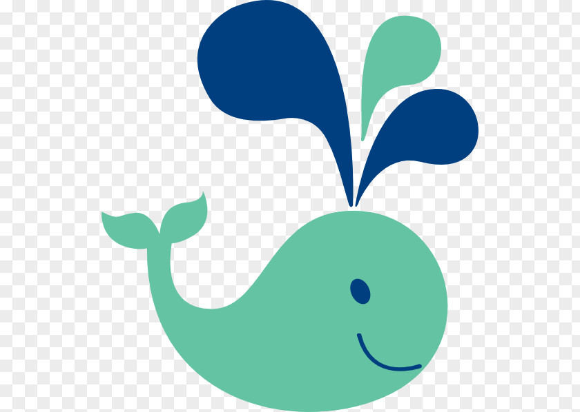 Cute Whale Blue Clip Art PNG