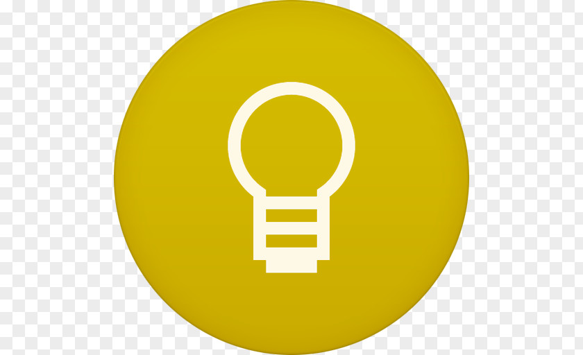 Google Keep Symbol Yellow Oval PNG