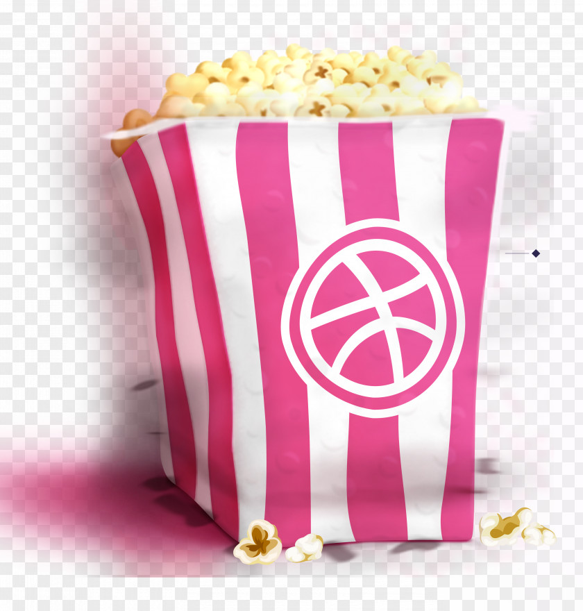 Hand Painted Yellow Popcorn Microwave Mockup PNG