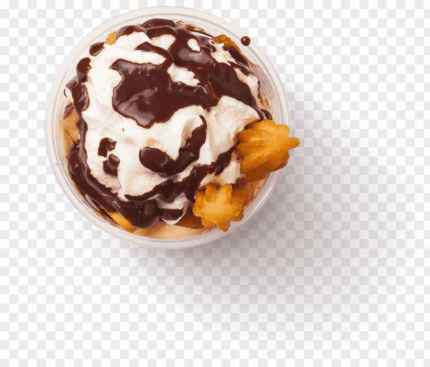 Ice Cream Sundae Profiterole Churro PNG