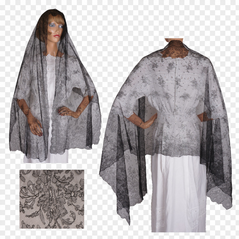 Robe Mantilla Shawl Headscarf PNG