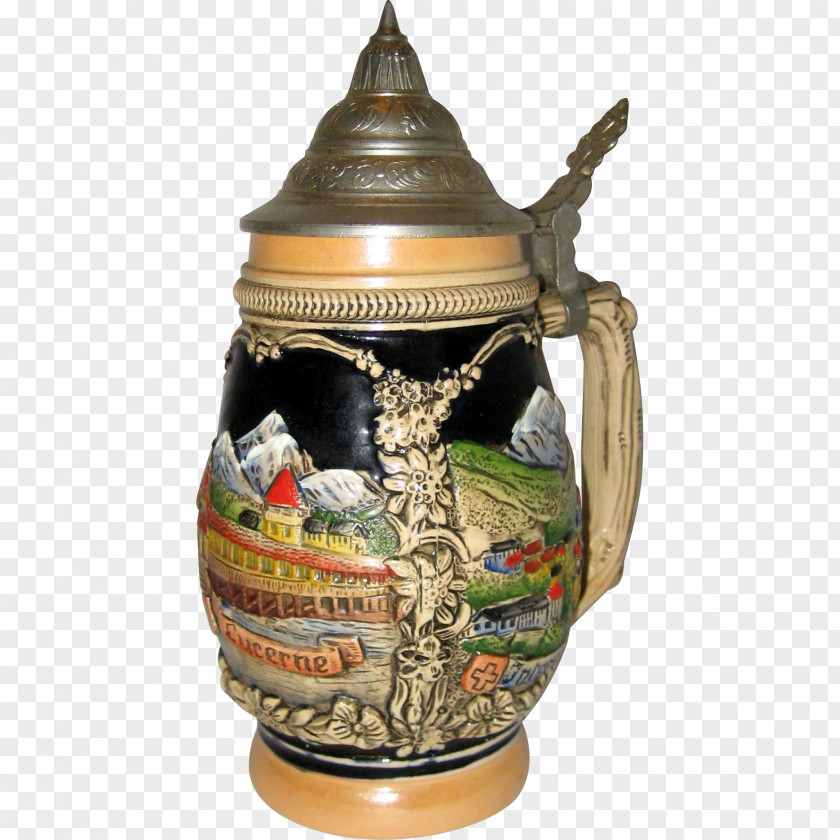 Beer Stein Pottery Ceramic Jug PNG