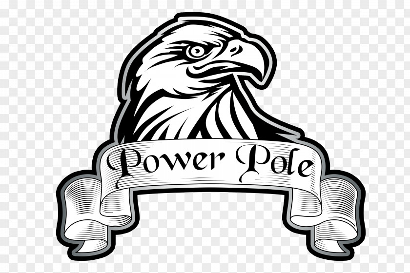 Flag Pole Logo Beak White Font PNG