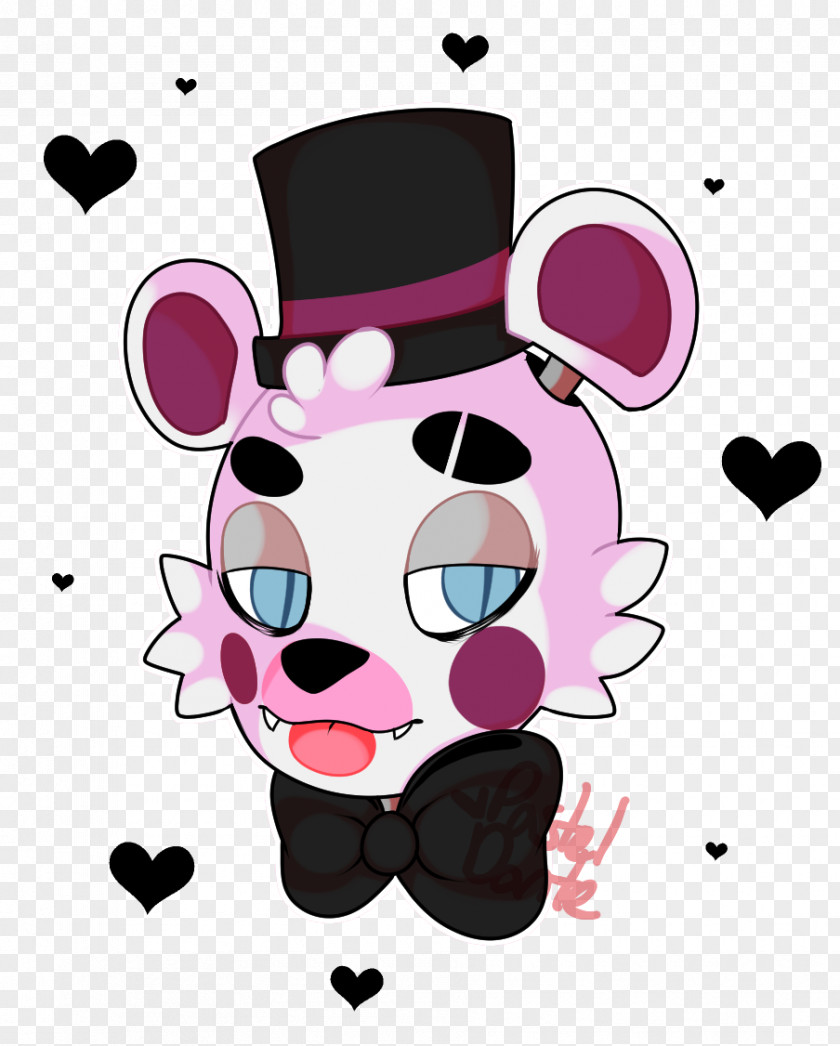 Funtime Freddy Headgear Pink M Nose Clip Art PNG