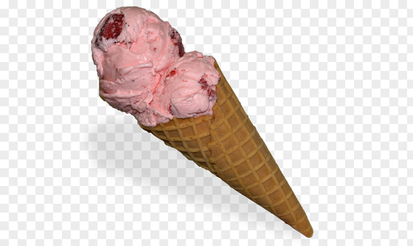 Ice Cream Neapolitan Cones Strawberry PNG