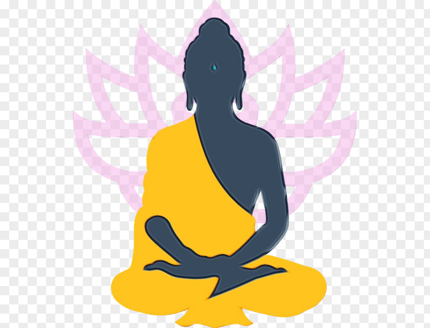 Kneeling Sitting Yoga Cartoon PNG