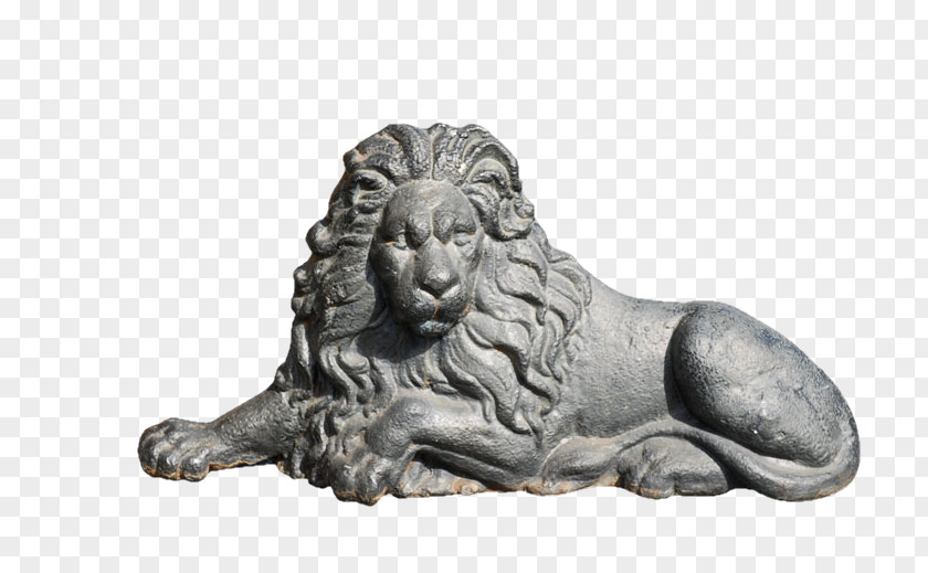 Lion Europe And The United States Sculpture Material To Pull Pattern Statue PNG