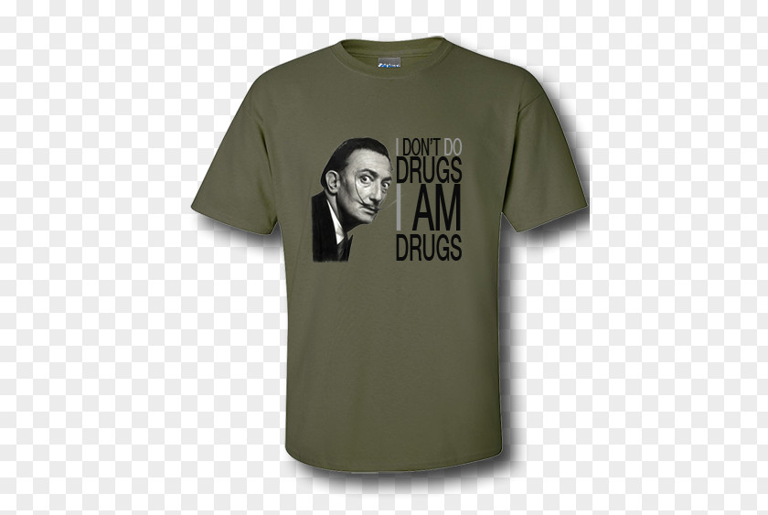 Salvador Dali T-shirt Dalì: Un Artista, Genio Sleeve Active Shirt PNG