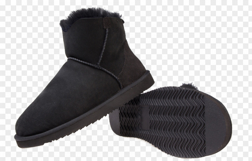 Black Snow Boots Boot Shoe PNG