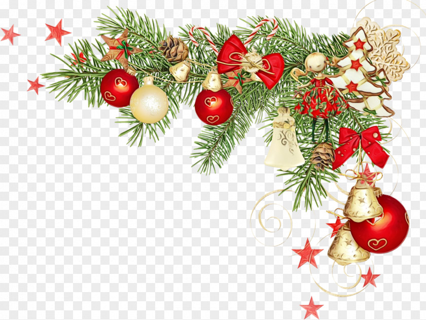 Christmas Branch Decoration PNG