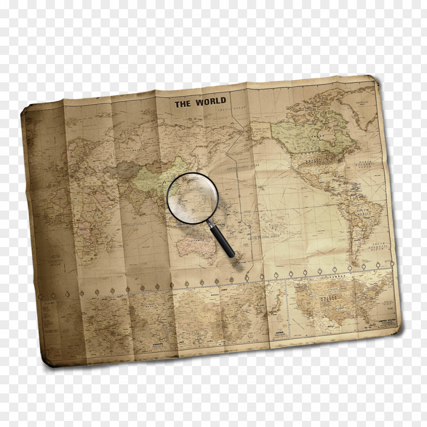 Free To Pull The Material Do Old Map World Paper PNG