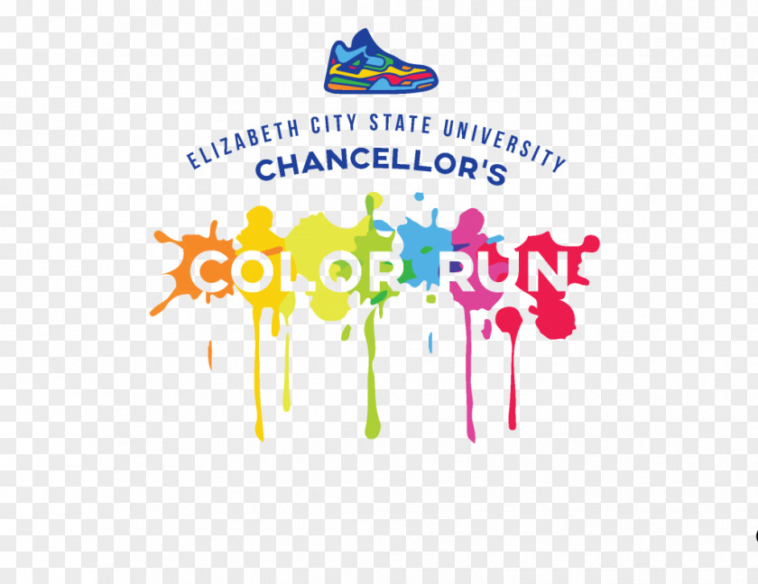 Color Run The Logo 5K Running PNG
