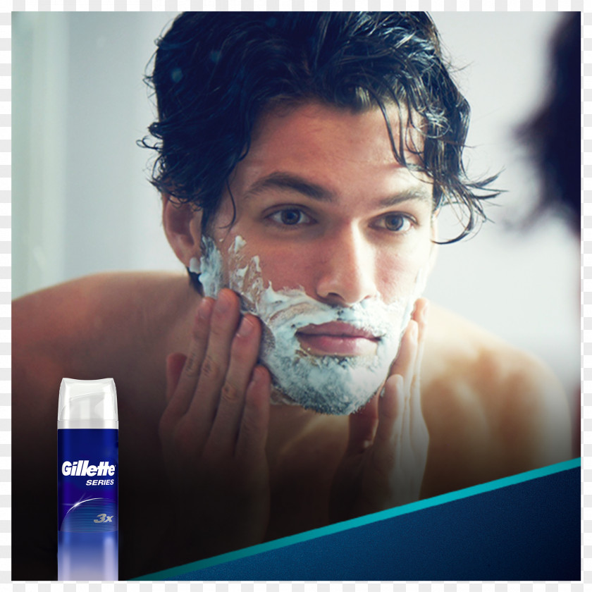 Gillette Shaving Cream Mach3 Gel PNG