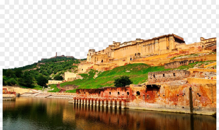 India Amber Fort Scenery Twenty Amer Landscape Tourism Fukei PNG