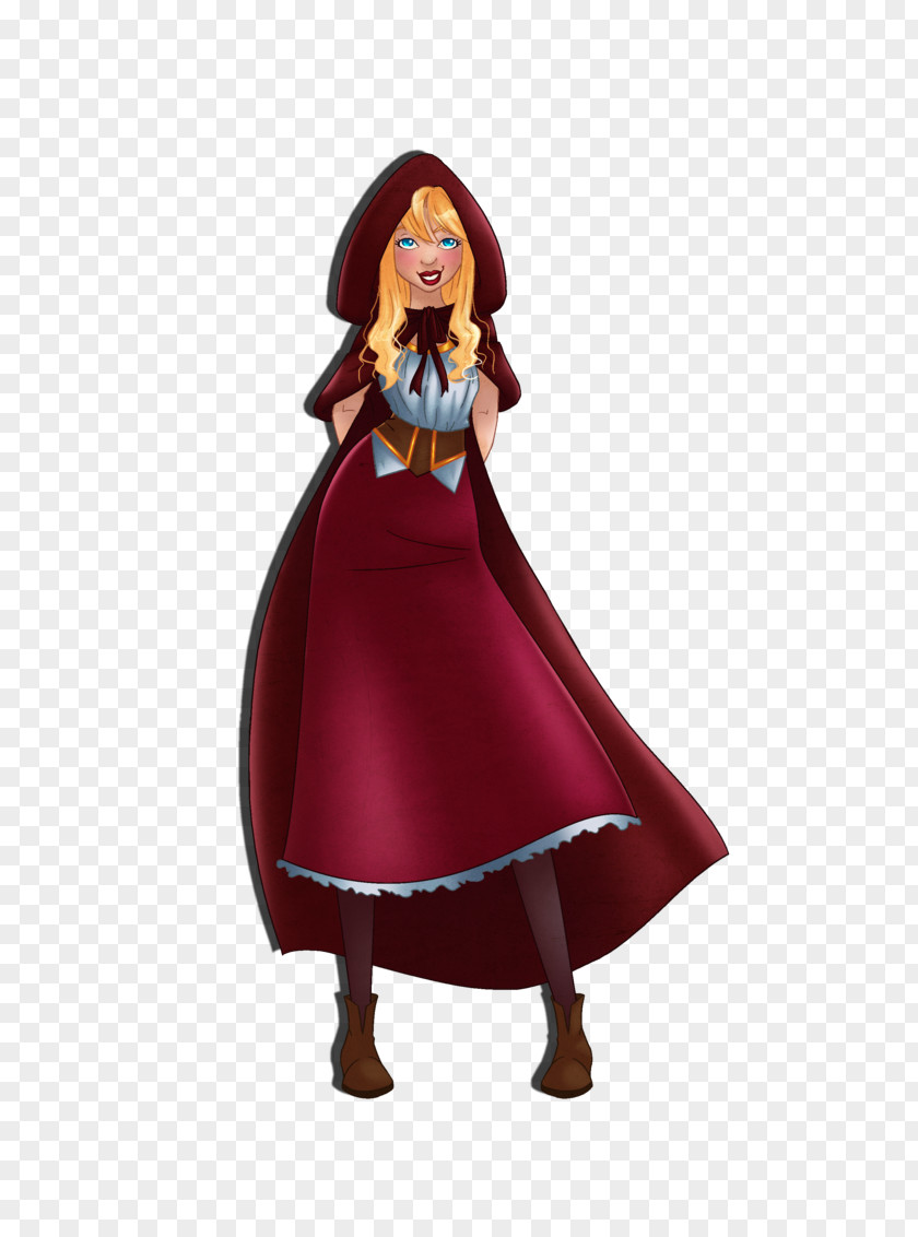Red Hood Costume Design Figurine Character Cartoon PNG