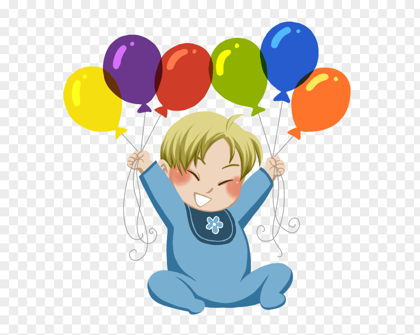 Birthday Infant Boy Balloon Clip Art PNG