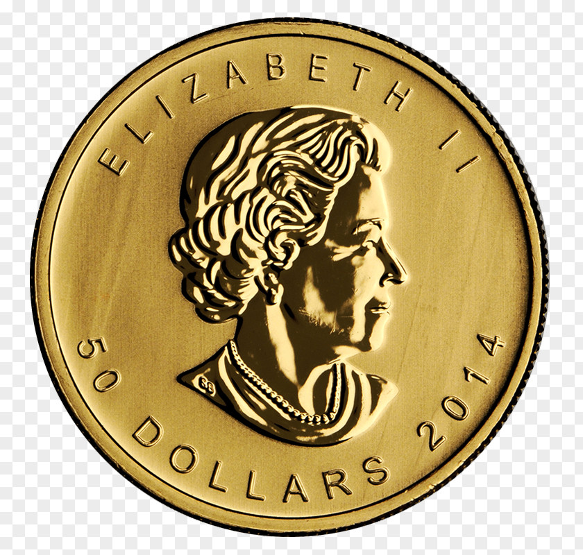 Coin Gold Canadian Maple Leaf Goldankauf PNG