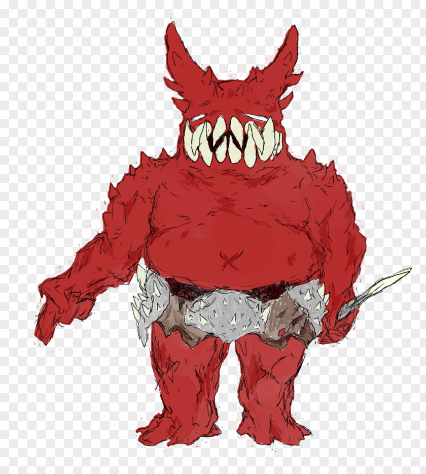Demon Figurine Legendary Creature Animated Cartoon PNG