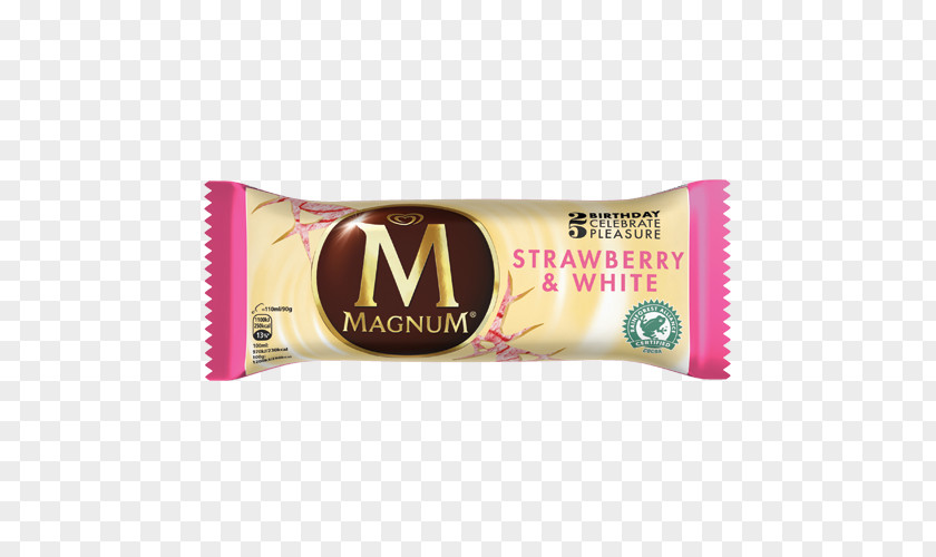 Ice Cream White Chocolate Magnum Wall's PNG
