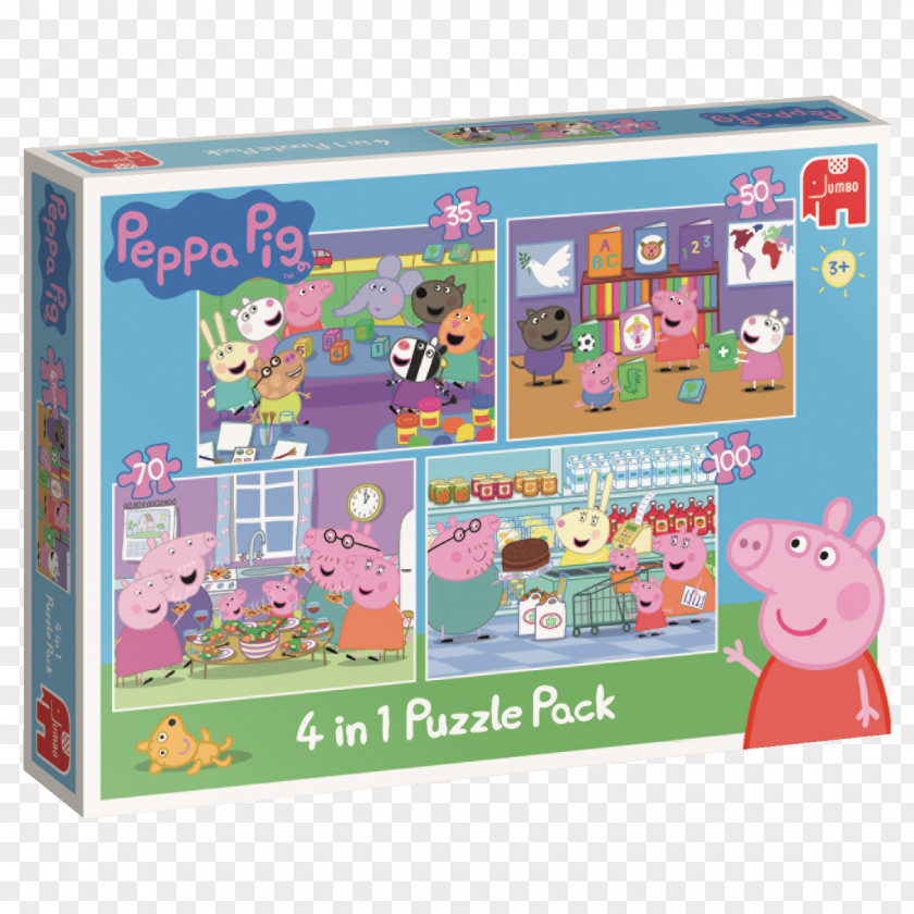 PEPPA PIG Jigsaw Puzzles Toy Playset Ballet Lessons; Thunderstorm; Cleaning The Car; Lunch; Camping Part 2 Princess Peppa PNG