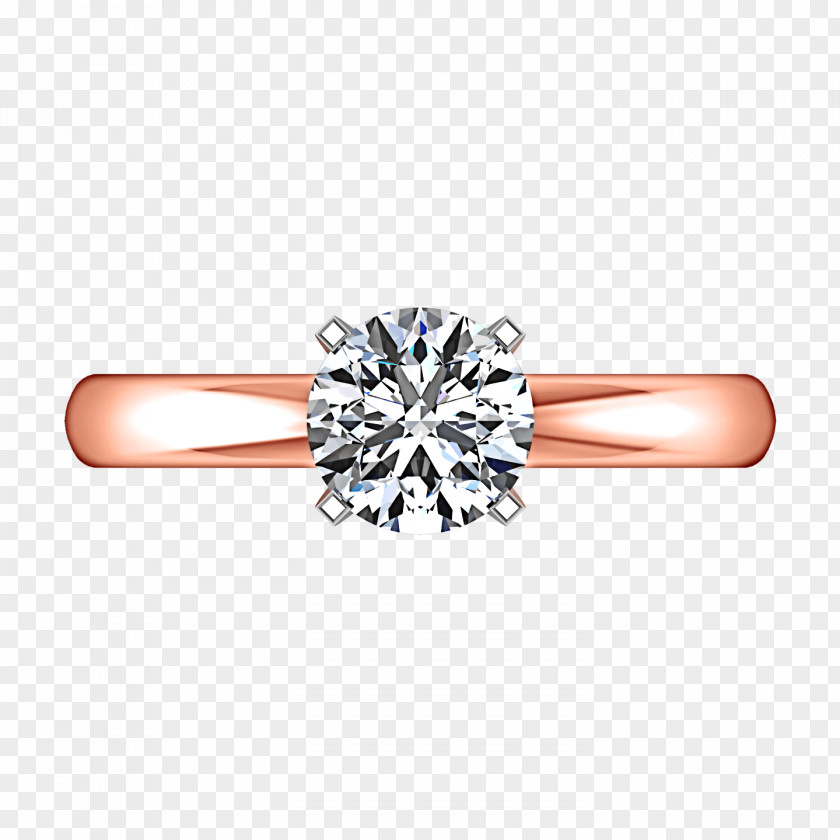 Diamond Engagement Ring Solitaire PNG