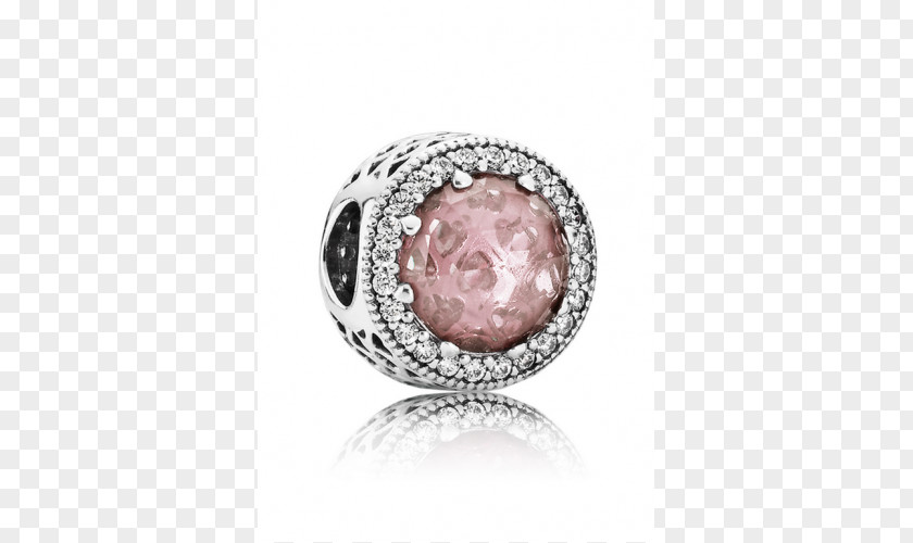 Gemstone Pandora Charm Bracelet Cubic Zirconia Charms & Pendants Pink PNG